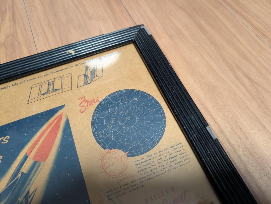 1940年代.ヴィンテージ コカ・コーラ広告 印刷物.当時フレーム