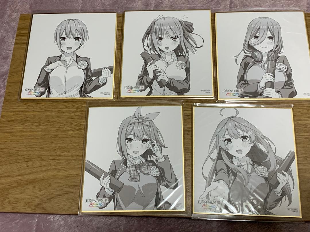 五等分の花嫁　花嫁展　劇場版　入場者特典 ミニ色紙　30枚＋1枚