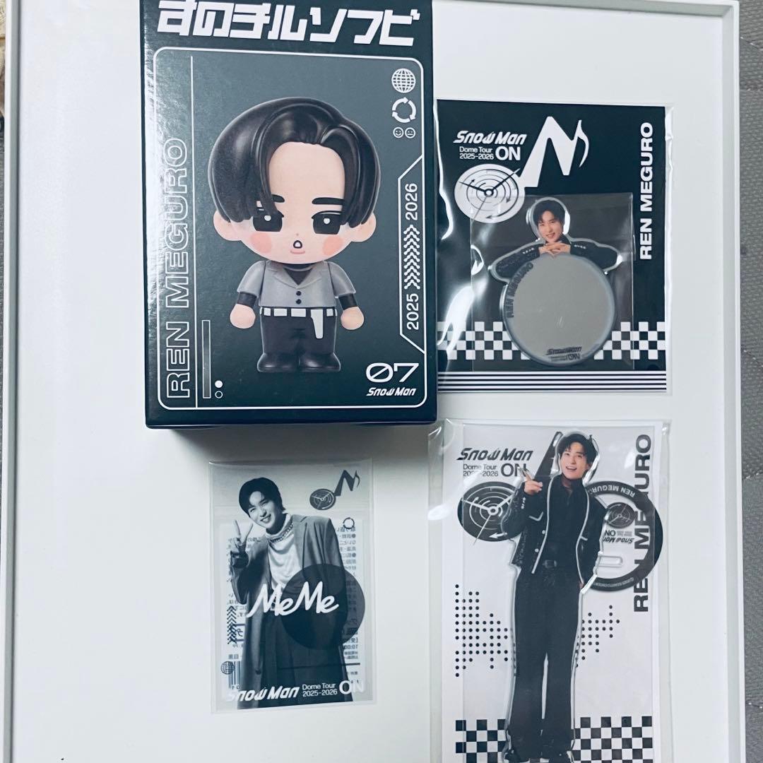 目黒蓮 ON ソフビ アクスタ ミラーステッカー クリアステッカー