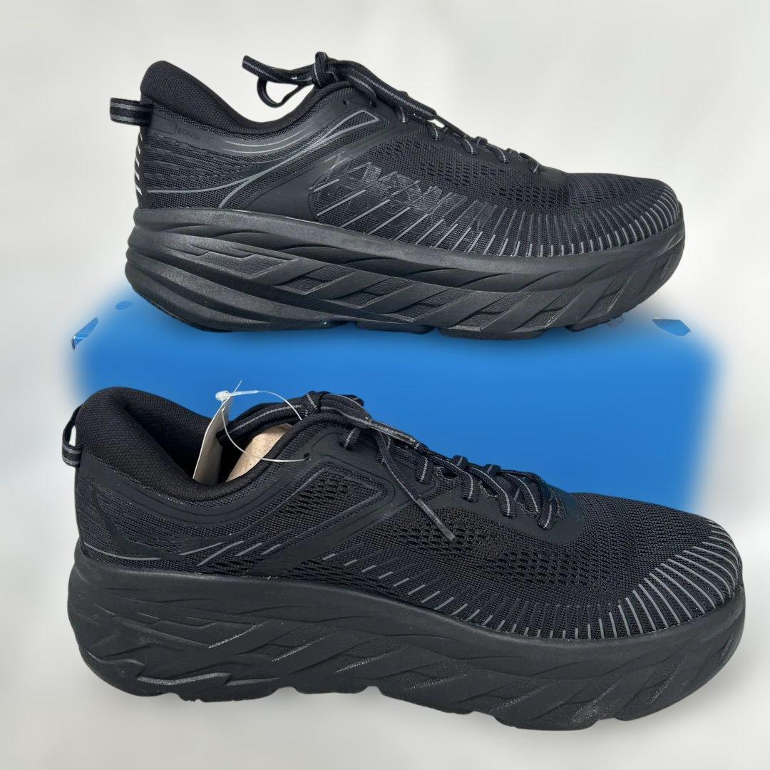 【新品タグ付き】HOKA ONE ONE Bondi 7 ブラック 27.5cm