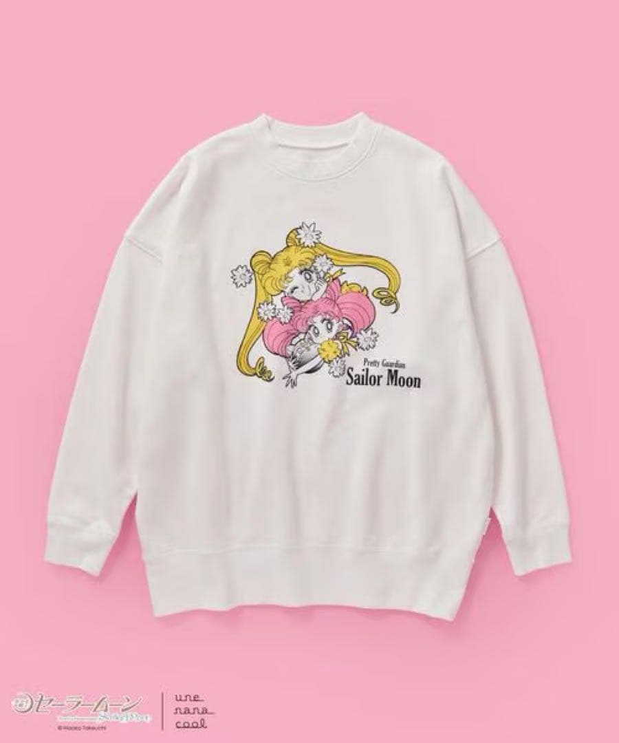 セーラームーン ウンナナクール ルームウェア トップス 白 ちびうさ
