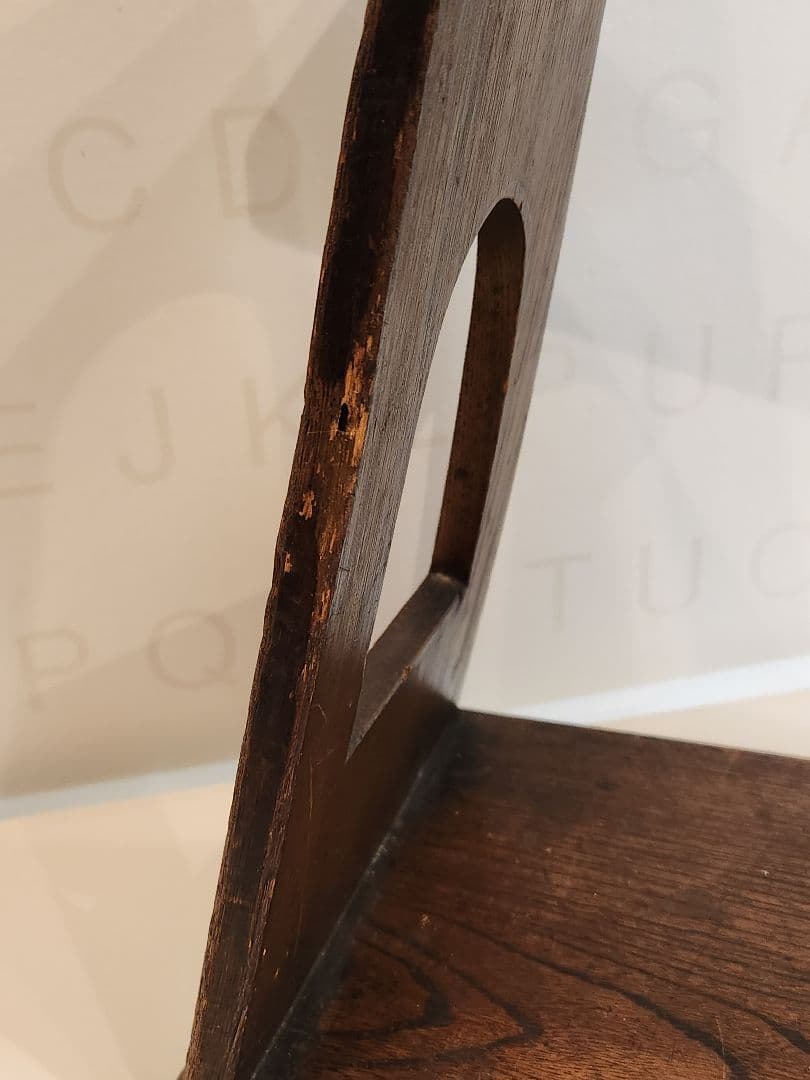 朝鮮　李朝　中国　木製小さな踏み台　肘掛　花台　スツール　古民具　骨董　送料込み