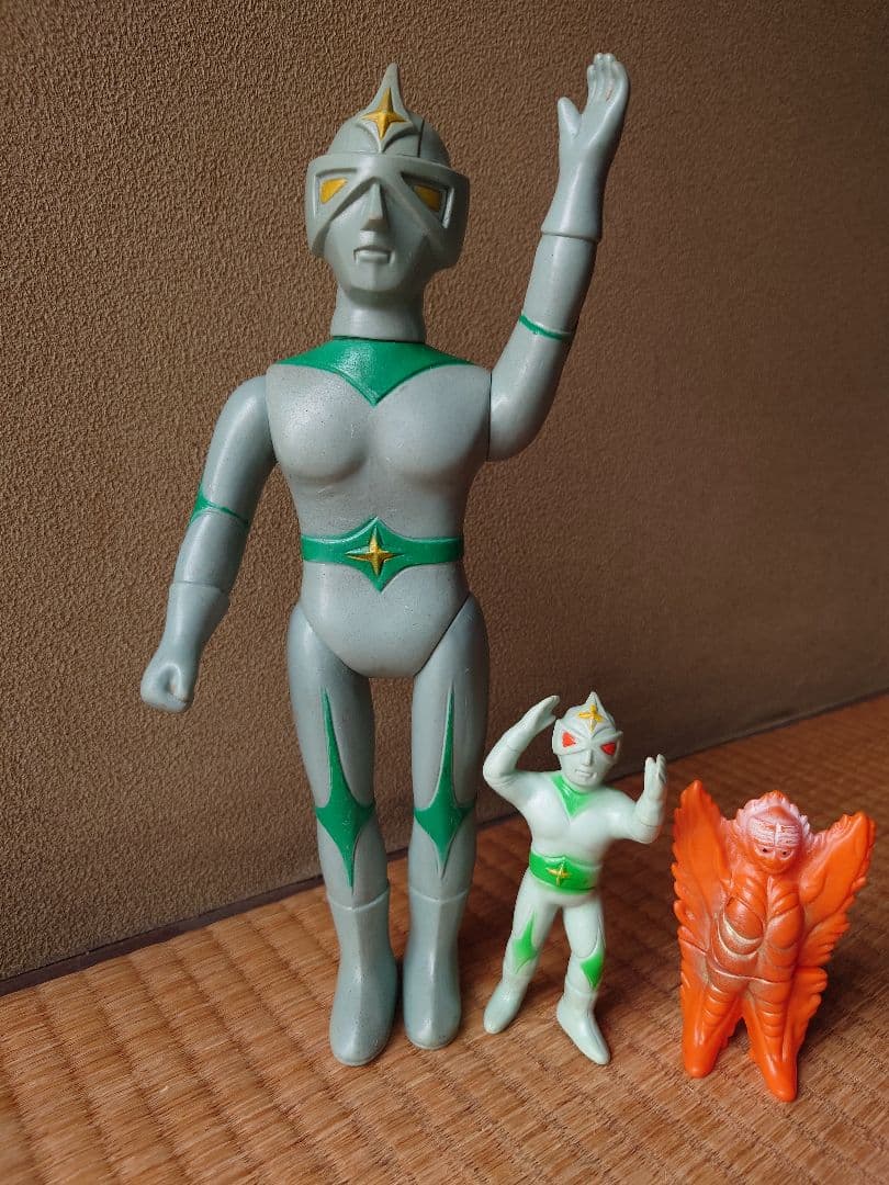 【当時物】【タカトク】【無版権】ミラーマン&キティファイヤー☆希少ソフビセット