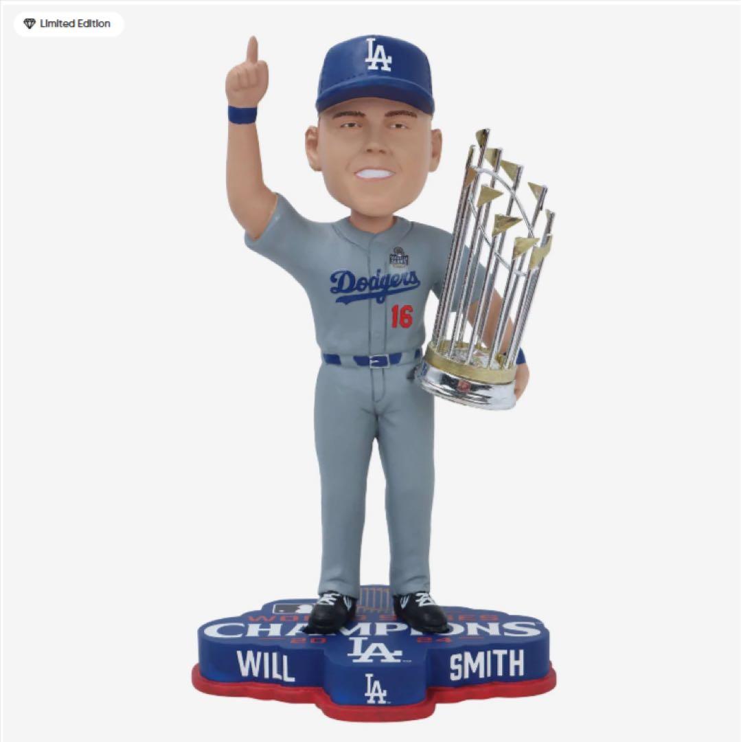 ウィル・スミス　ワールドシリーズ優勝記念　ボブルヘッド　ドジャース