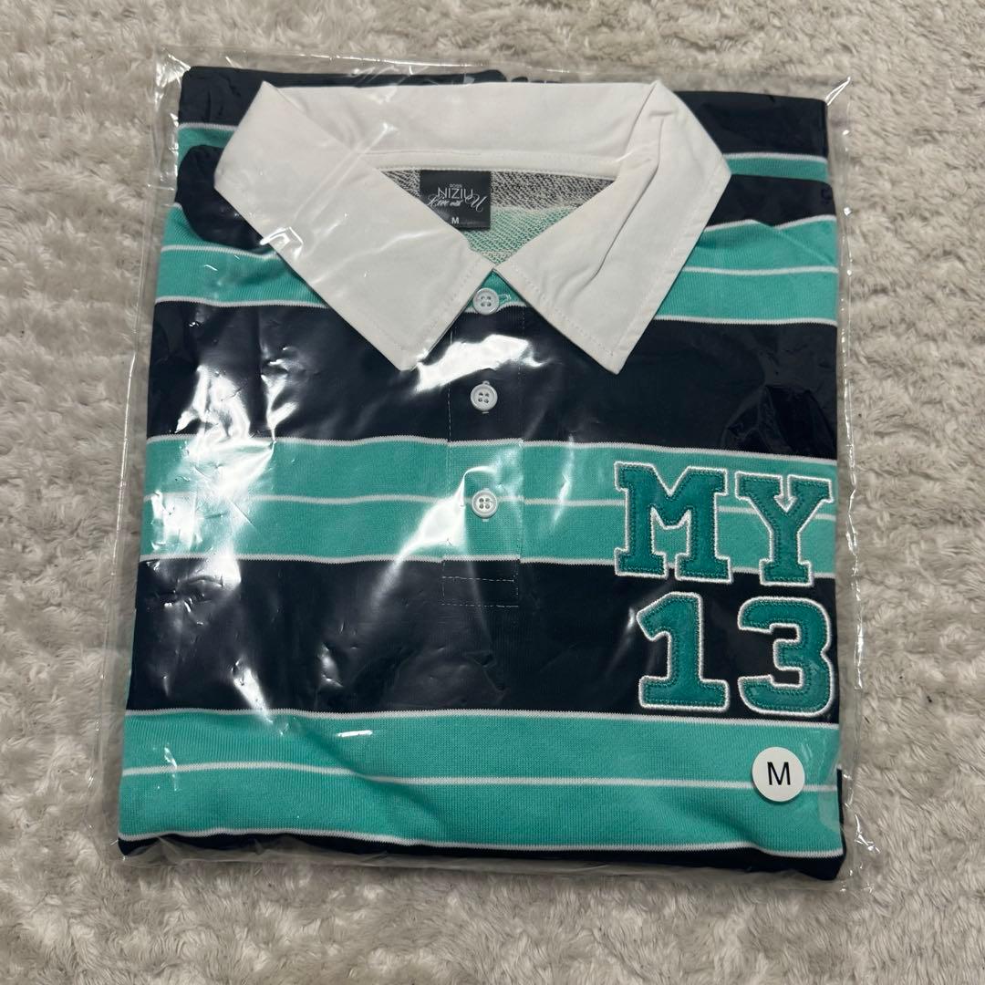 NiziU マユカ　ボーダーシャツ　ラガーシャツ　M ツアーシャツ