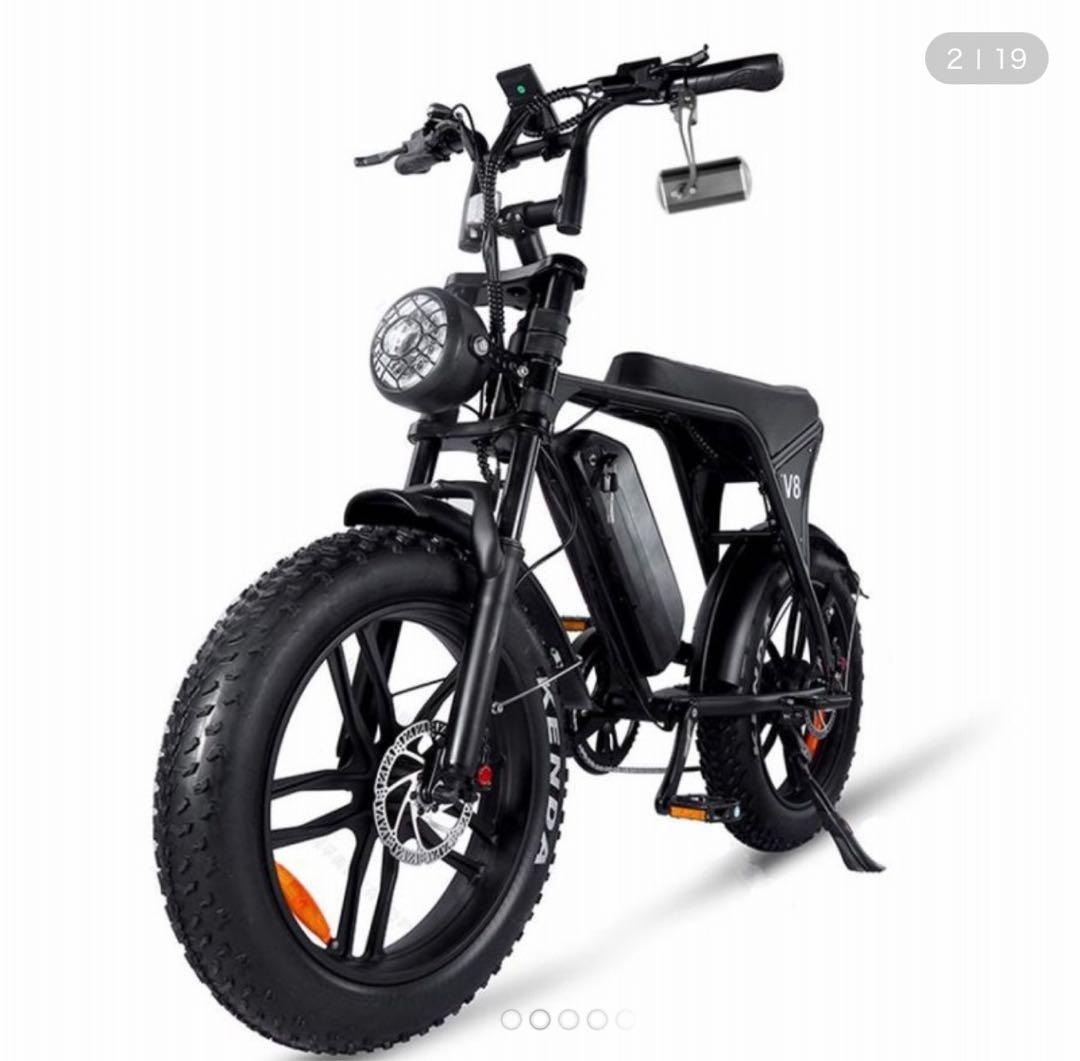 中古V8 20 モペット48V電動自転車 20インチ 電動バイク