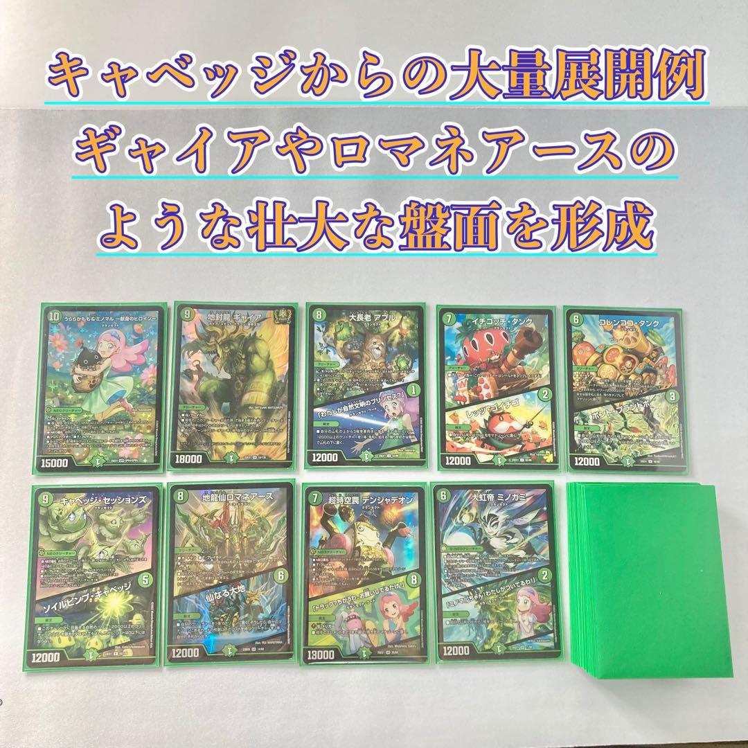 本格構築【キャベッジグランセクト】デッキ＆2重スリーブ