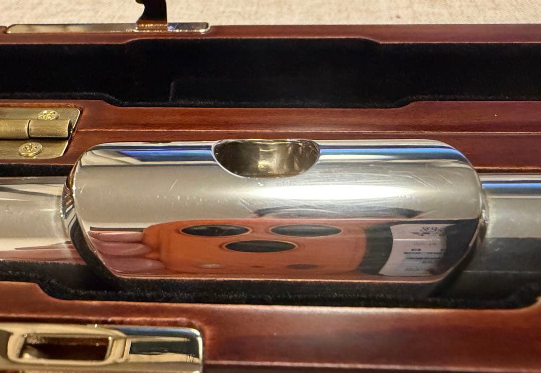 パール　フルート　頭部管　PHN-1 ヘビー　美品　スワロフスキー　ケース付き