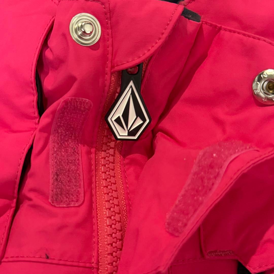 美品✨Volcom ボルコム スノーボードウェア 上 女性用 ピンク/ブラック
