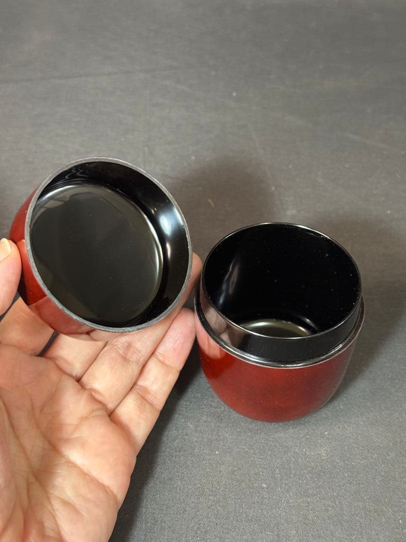 G76 送料無料　棗　香次棗　独楽紋　宗廣　茶道具　漆芸　茶道