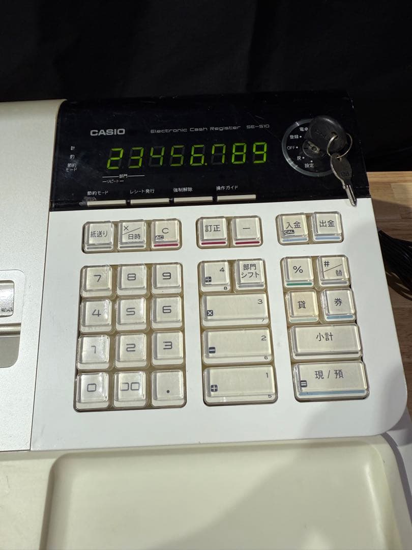 カシオ　レジスター　SE-10 簡易動作確認済み　中古