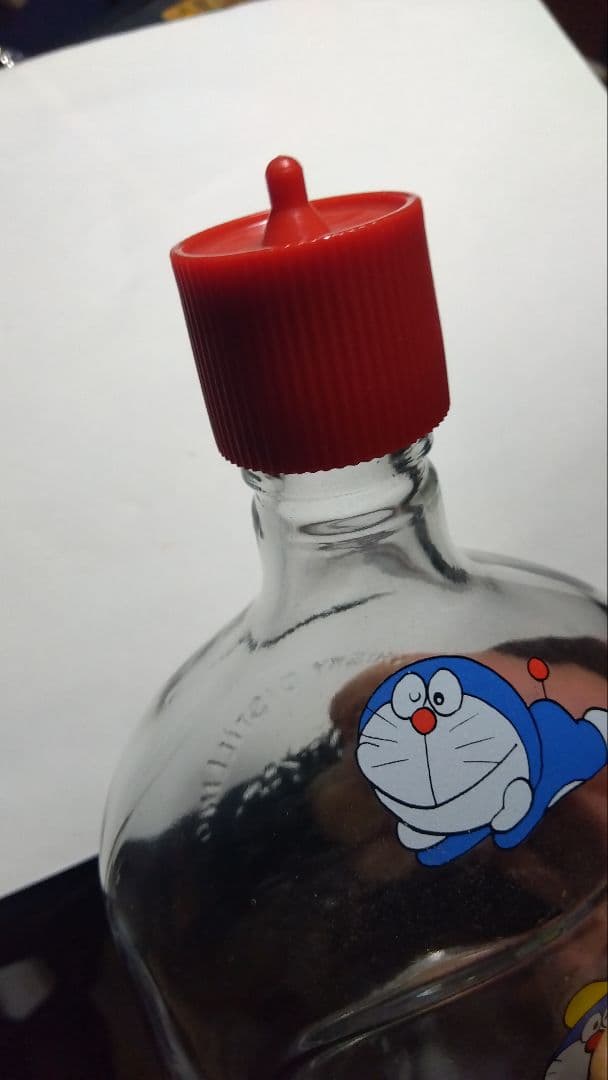 ニッカウヰスキー/ドラえもん/貯金箱/レトロ/非売品/ガラス