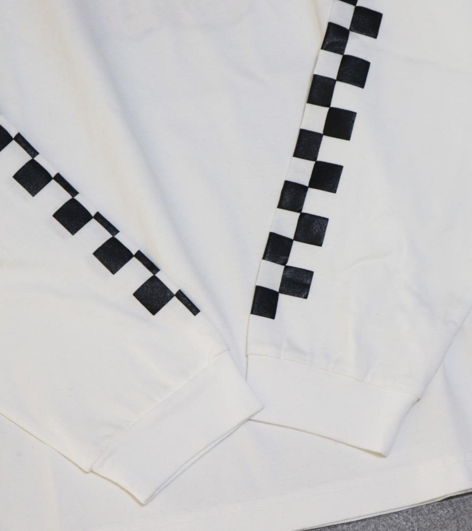 新品【デヴァロー ゴルフ】レディース プリント長袖Tシャツ 白 M(メンズ S)