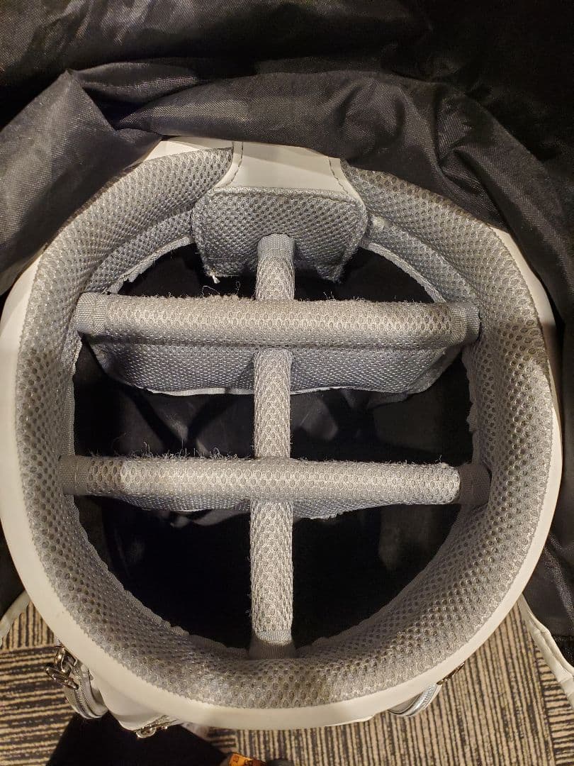 DESCENTE ホワイト キャディバッグ