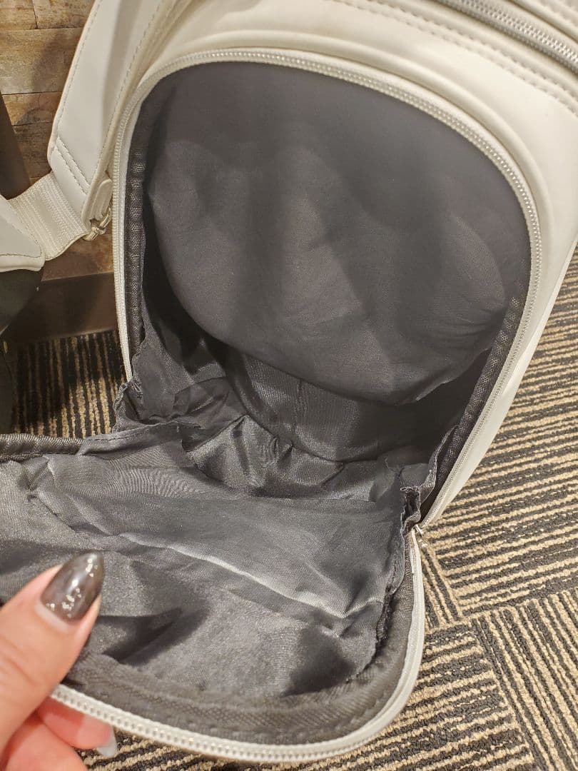 DESCENTE ホワイト キャディバッグ