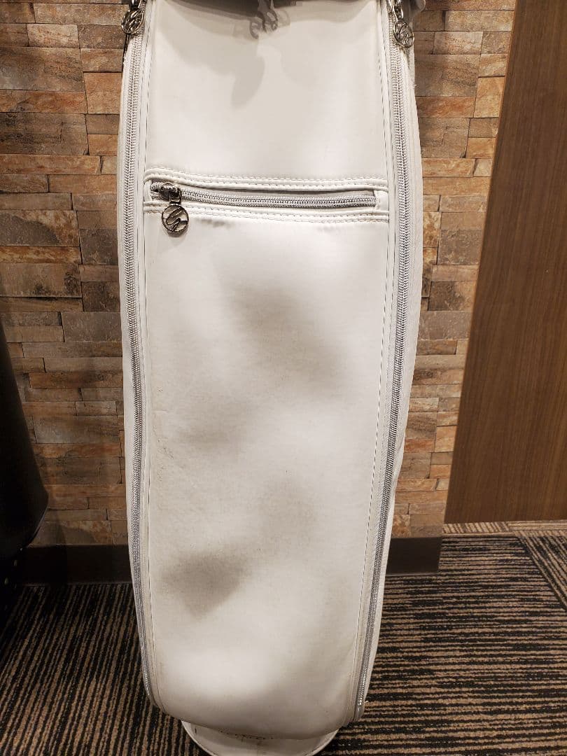 DESCENTE ホワイト キャディバッグ