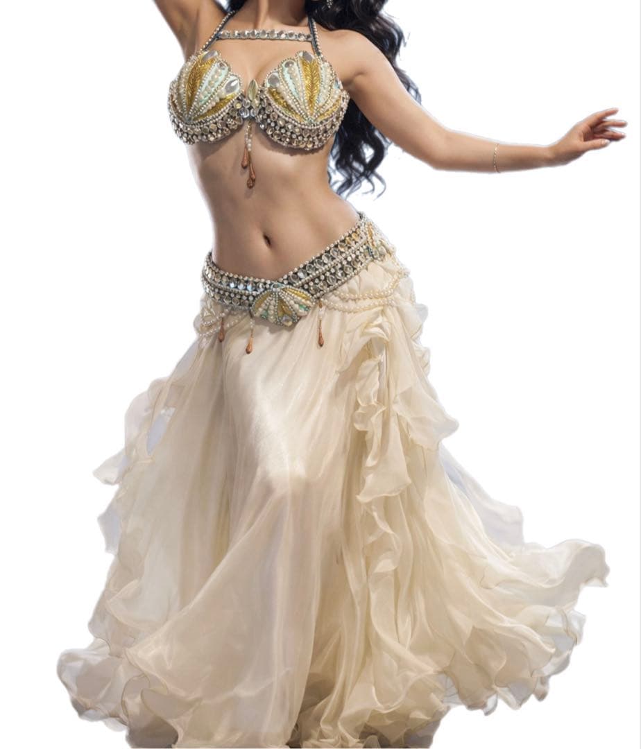 ベリーダンス衣装　Balily 　白