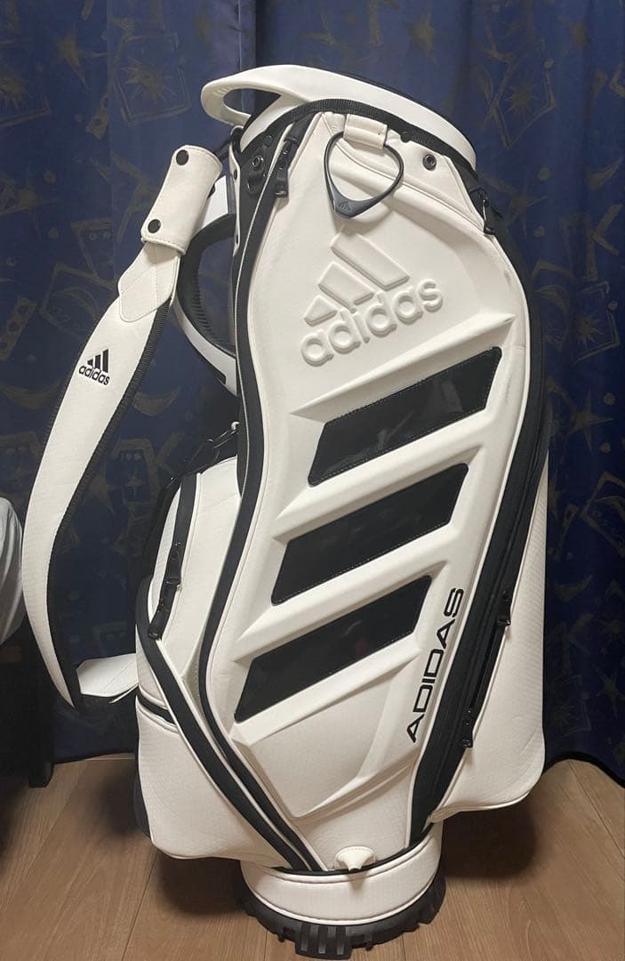 adidas アディダス　キャディバッグ ホワイト