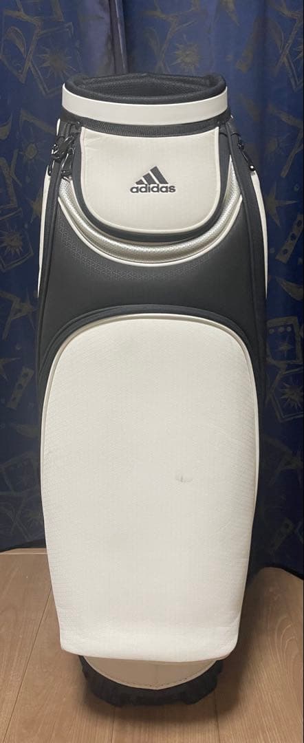 adidas アディダス　キャディバッグ ホワイト