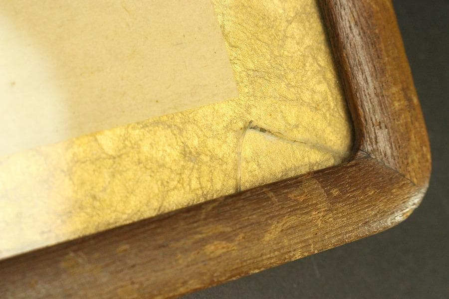 大津絵 鬼の念仏 額入 時代物(A687)