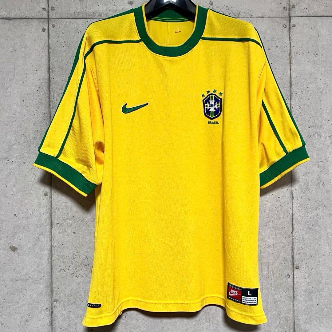 【美品/当時物】1998 ブラジル代表 ホームユニフォーム【Lサイズ】英国製