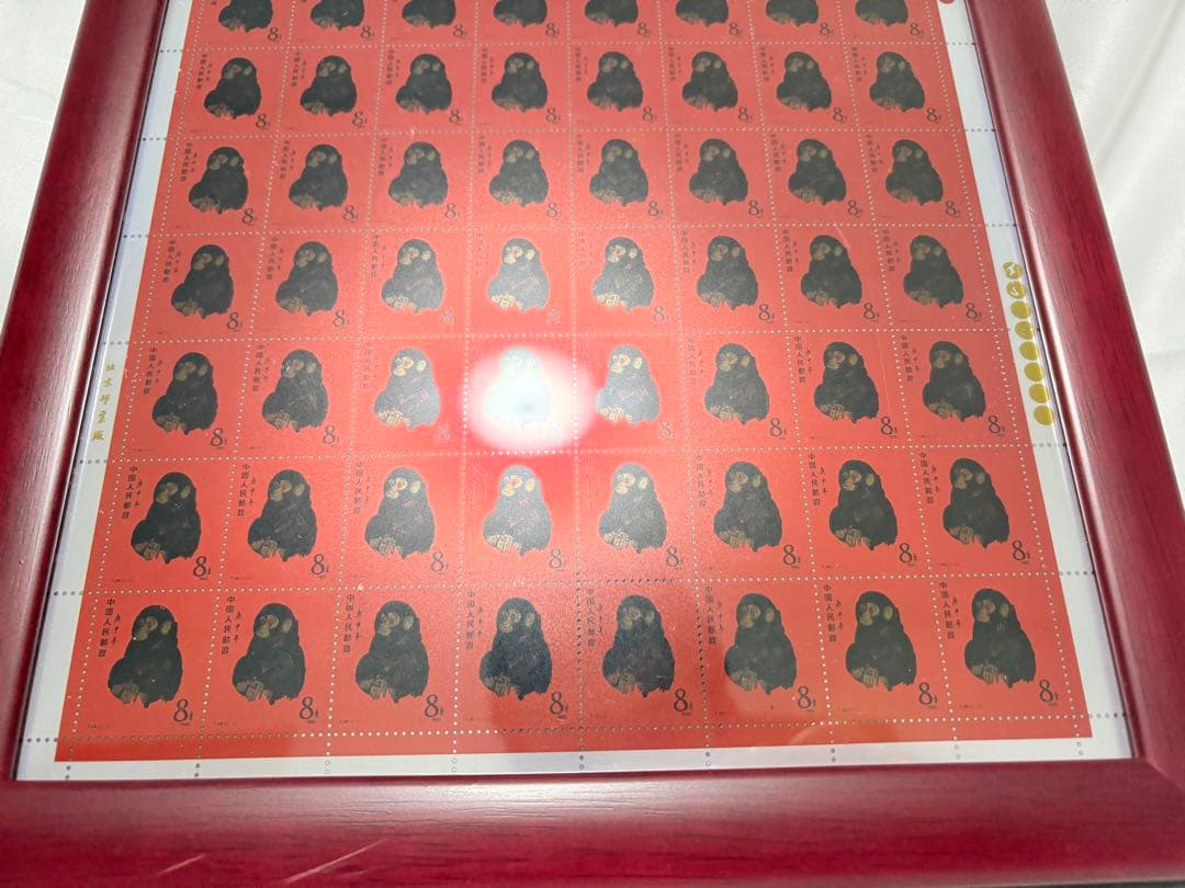 中国切手 CHINA POST発行中国郵政発行 赤猿記念切手（純銀製計80枚）