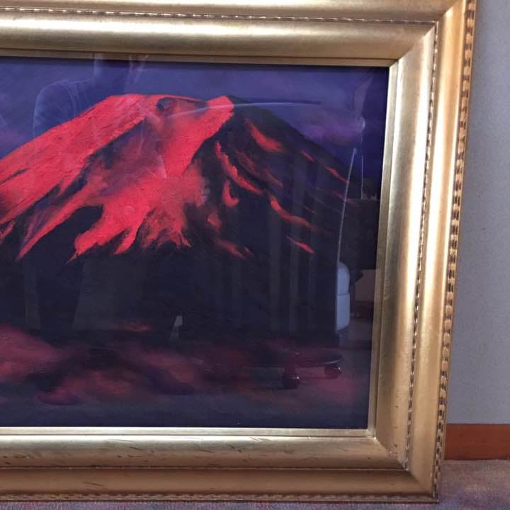 【絵画】半田昌雄 赤富士