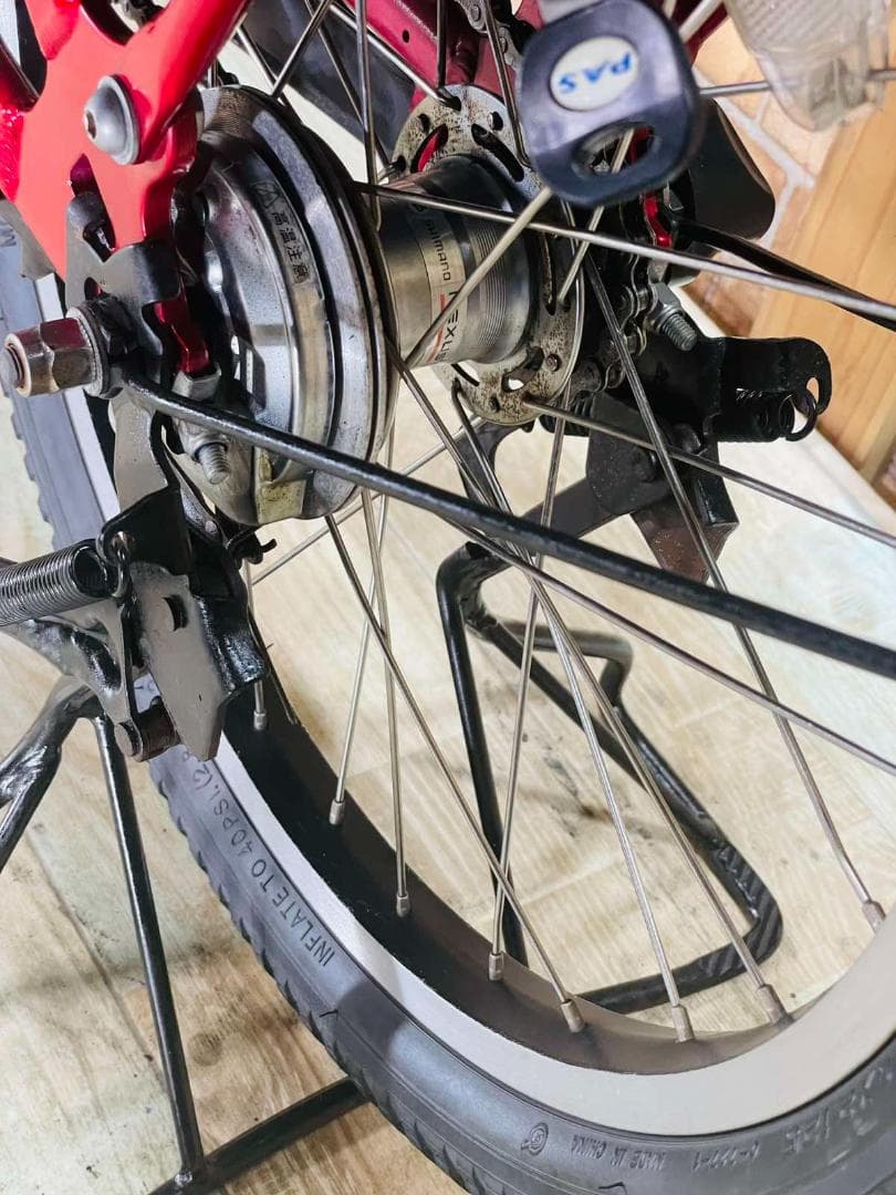 H1932 スーパーセール大容量 ヤマハレッド 子供乗せ電動アシスト自転車