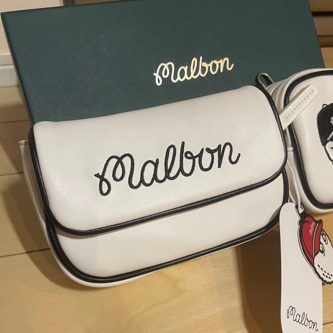 MALBONマルボンゴルフ ウエストポーチ ウェストバッグ 白