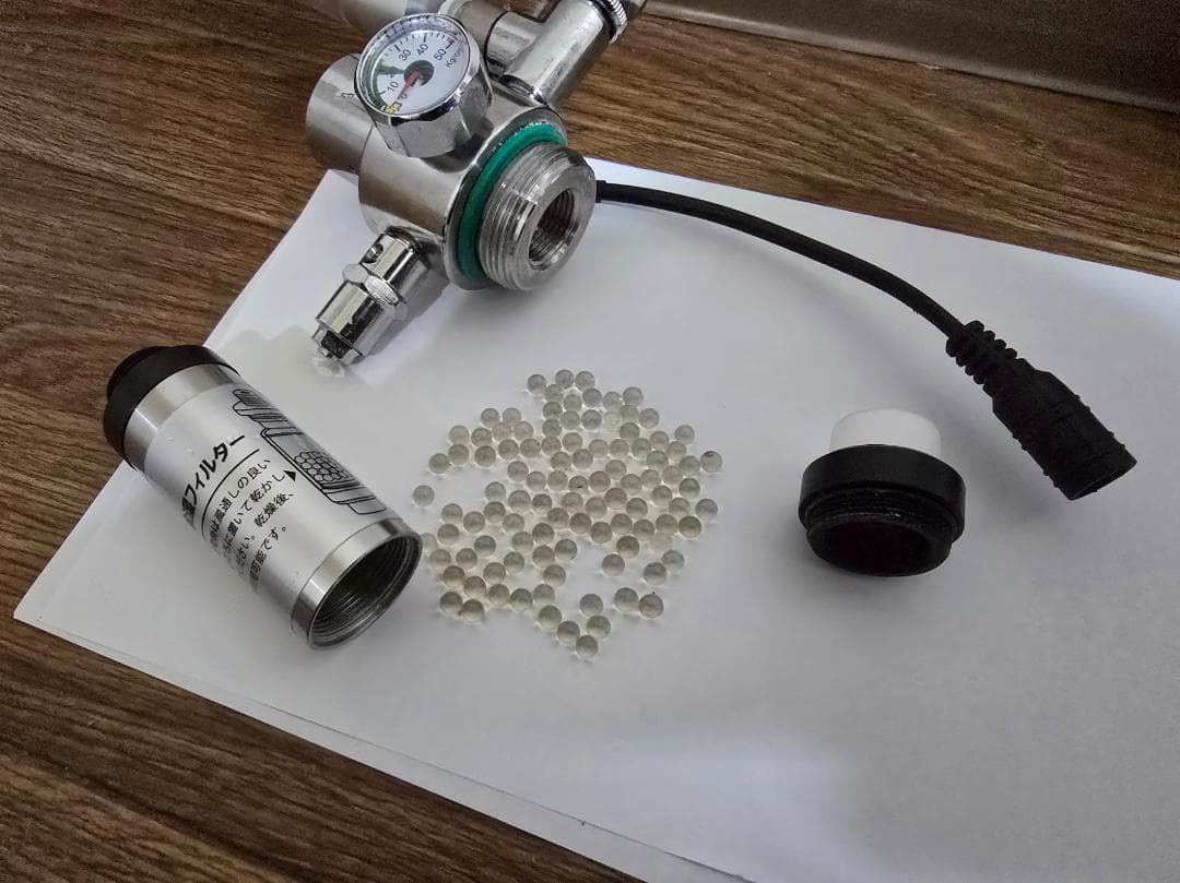 【電磁弁-新品】化学反応式C02ジェネレータ&インラインアトマイザーセット