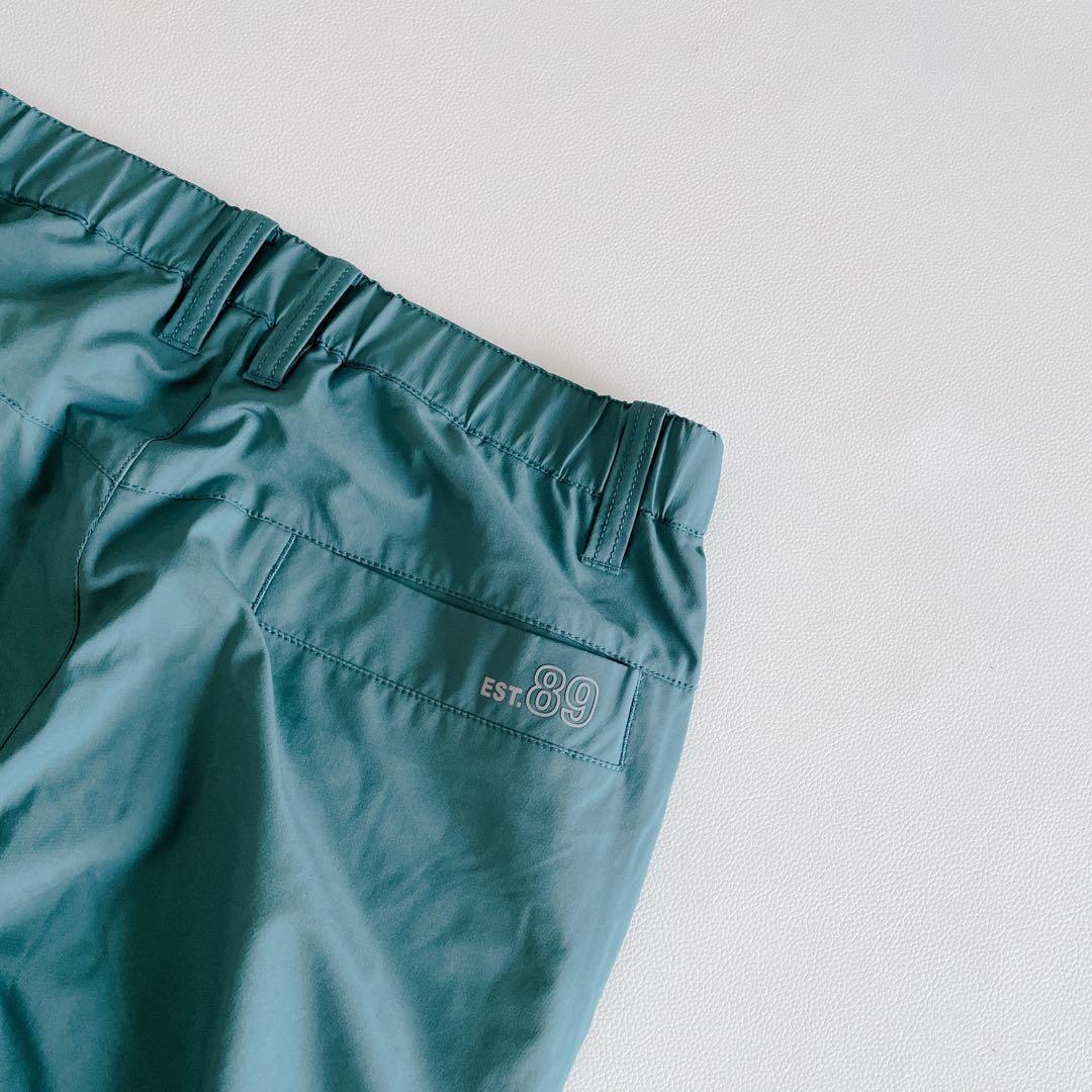 パーリーゲイツ ロングパンツ 4/M 蓄熱 ナイロン グリーン系