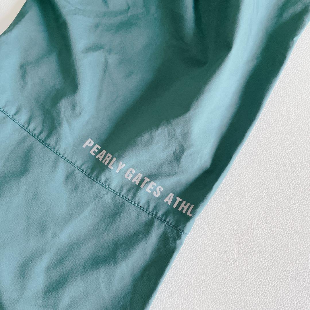 パーリーゲイツ ロングパンツ 4/M 蓄熱 ナイロン グリーン系