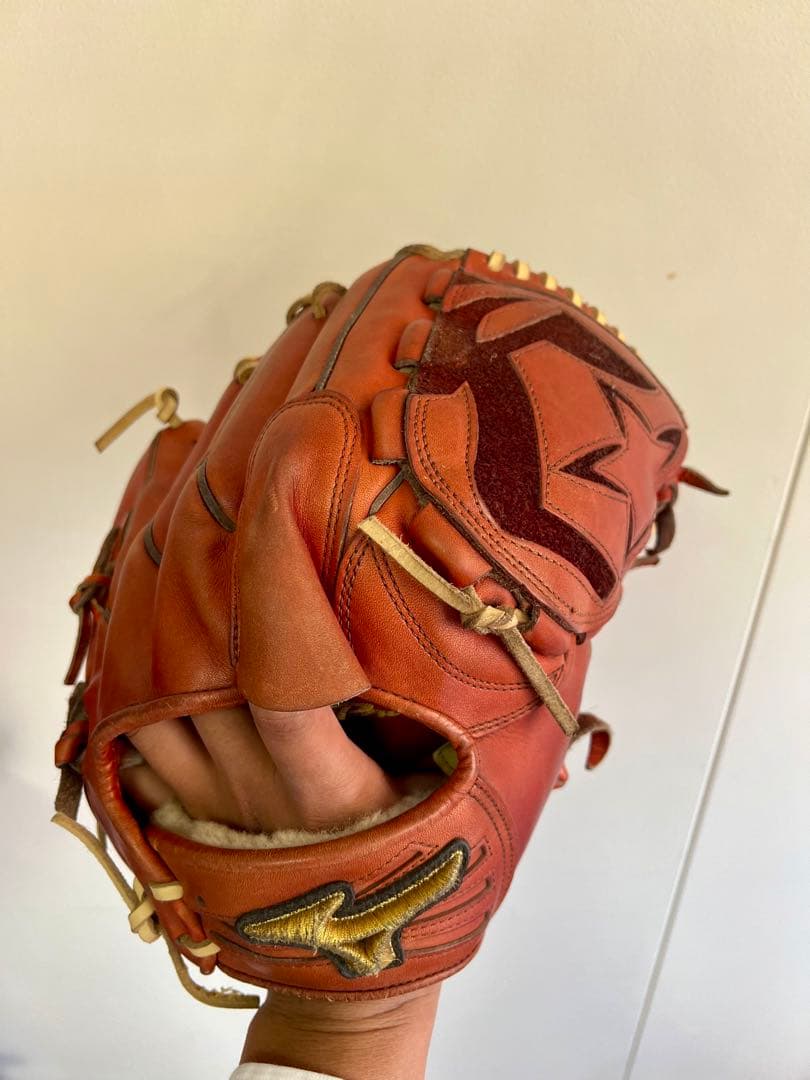 Mizuno 野球グローブ 茶色 右投げ用