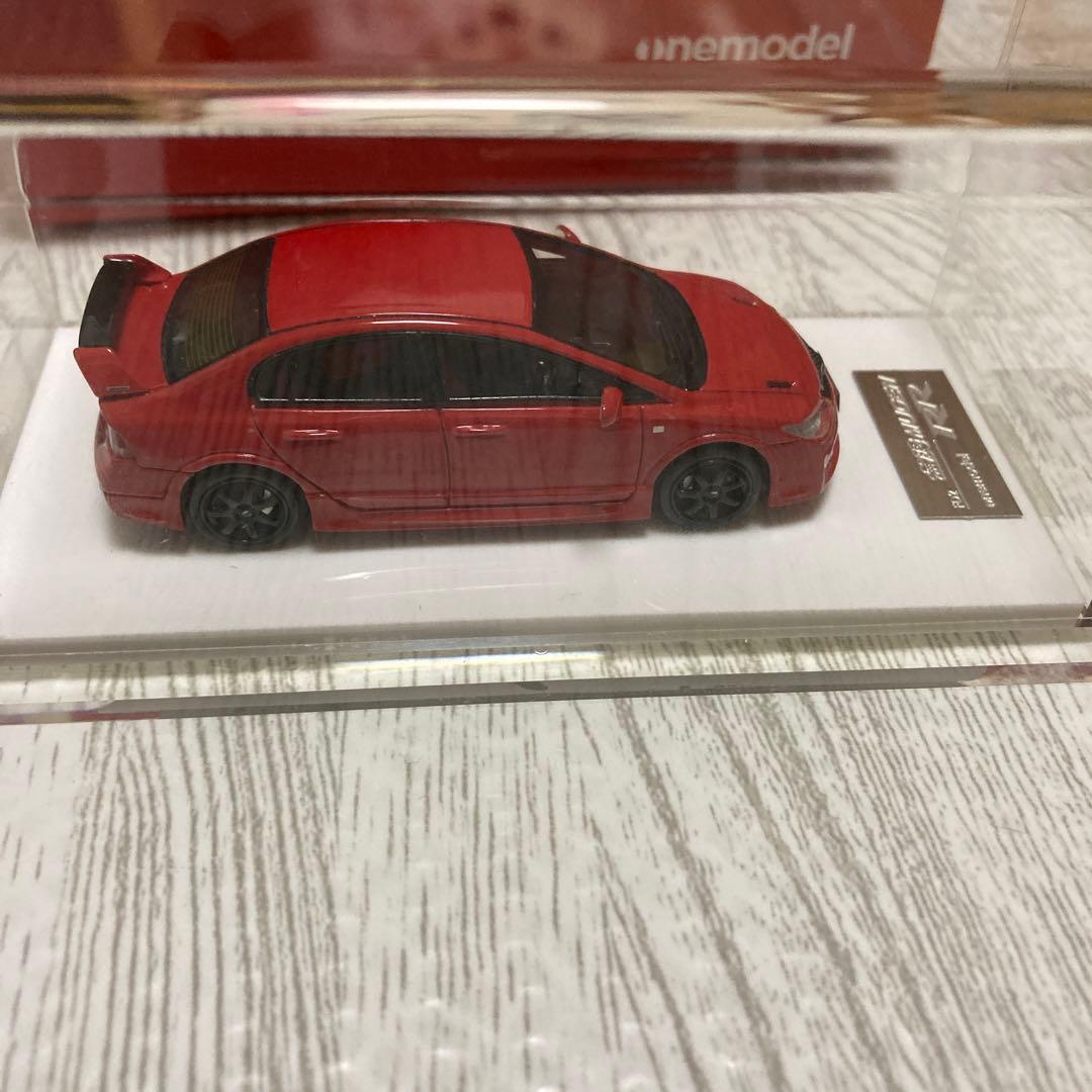 ワンモデル　1/64 ホンダ　シビック　FD2 無限　RED