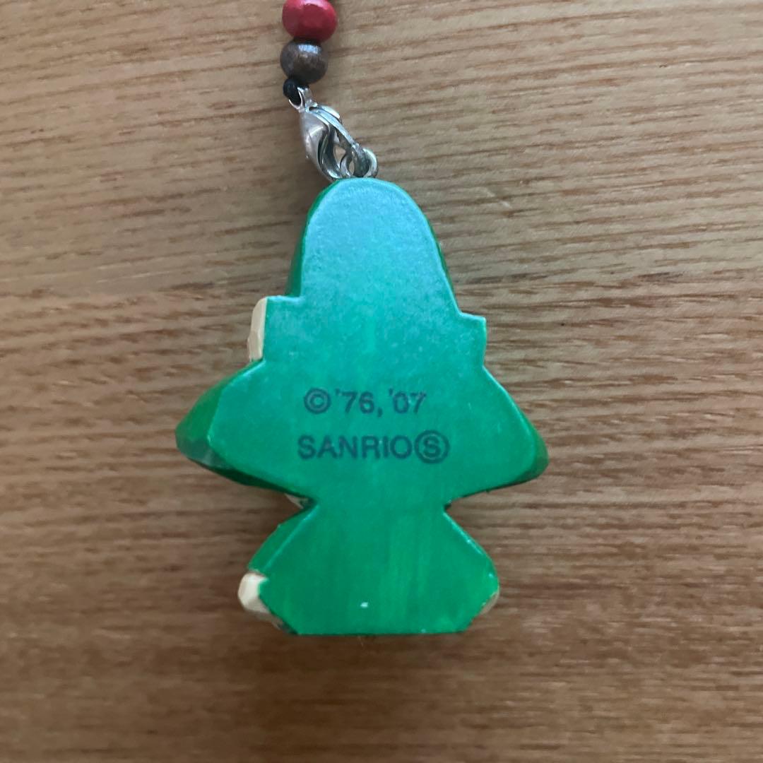 【新品未使用】ハローキティ 木彫り 森の仲間たち ストラップ 3個セット
