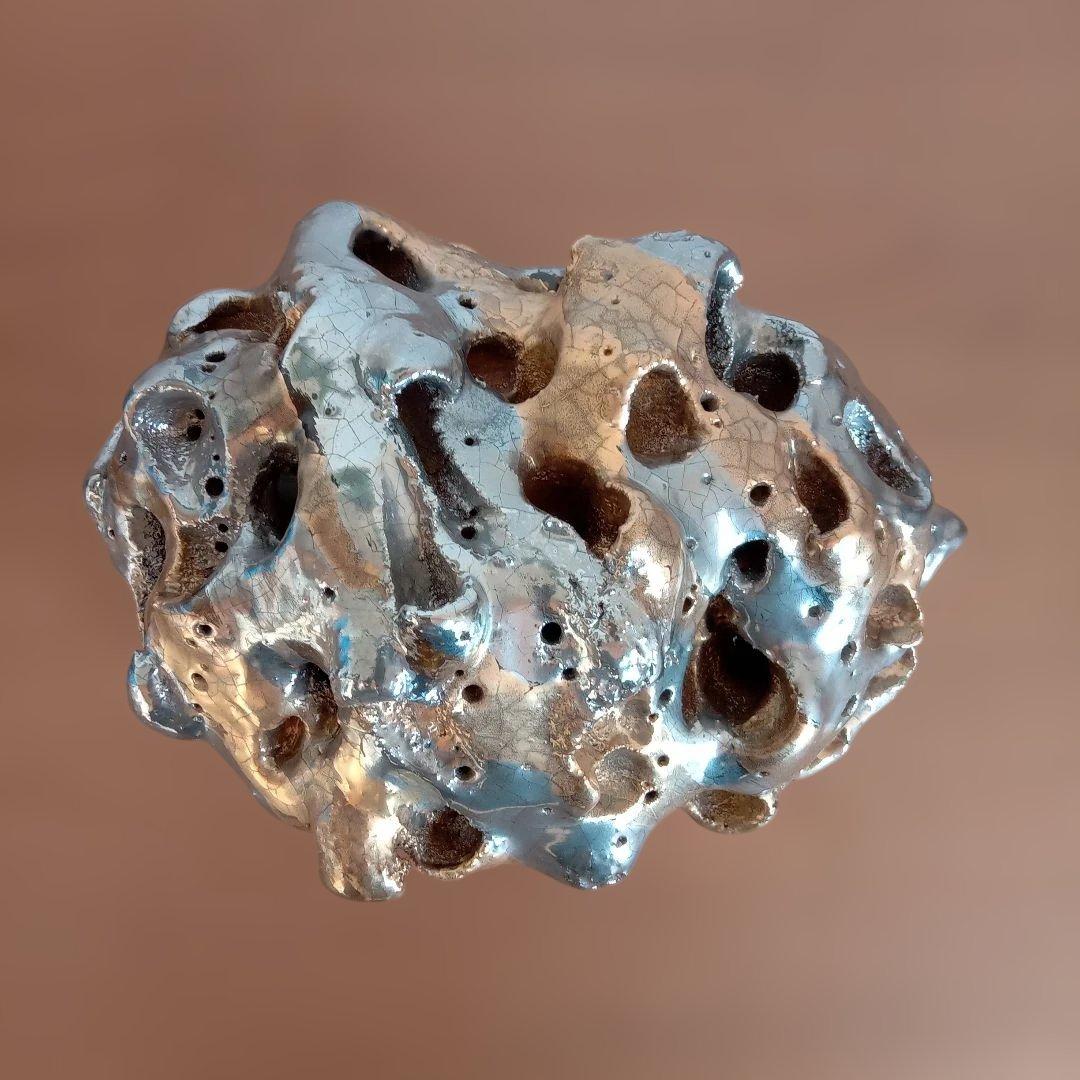 現代陶芸家　石山哲也　『金と銀のいし』