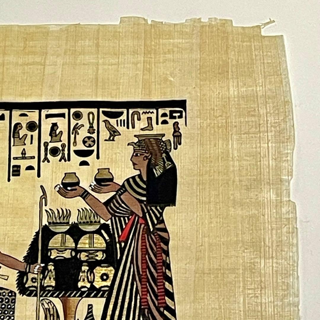 パピルス エジプト産 本物 絵画 ワイド四切サイズ