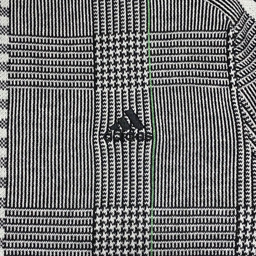 アディダスゴルフADIDAS グレンチェック千鳥柄ニットセーターセット