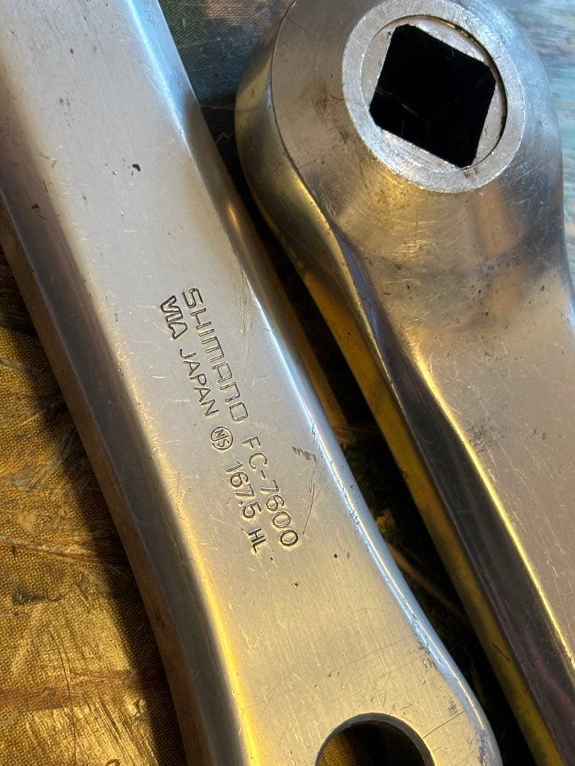 シマノ デュラエース 7600 njs クランク ピストバイク