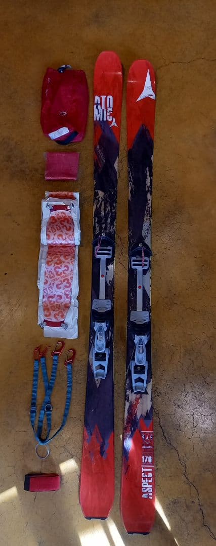 中古山スキーセット　バックカントリー　diamirセミファット　G3シールオマケ