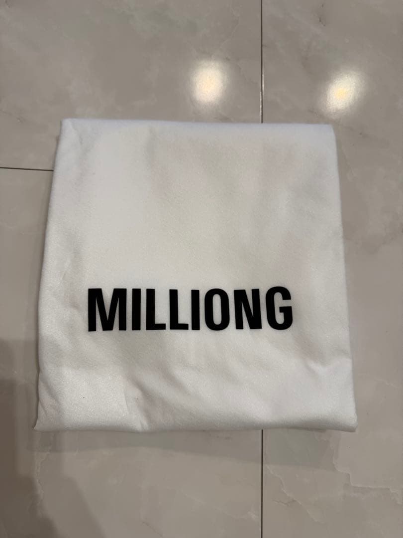 【新品未使用】MILLIONG コットンキャンディバッグ - バニラクリーム M