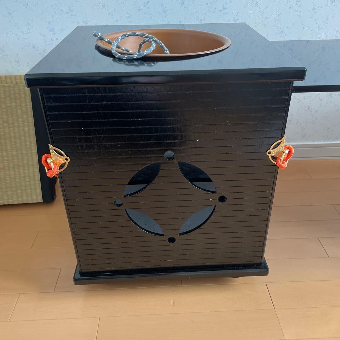 送料込【立礼棚】　御園棚　椅子２客付　組立式　電熱器　立礼棚① プレゼント品あり