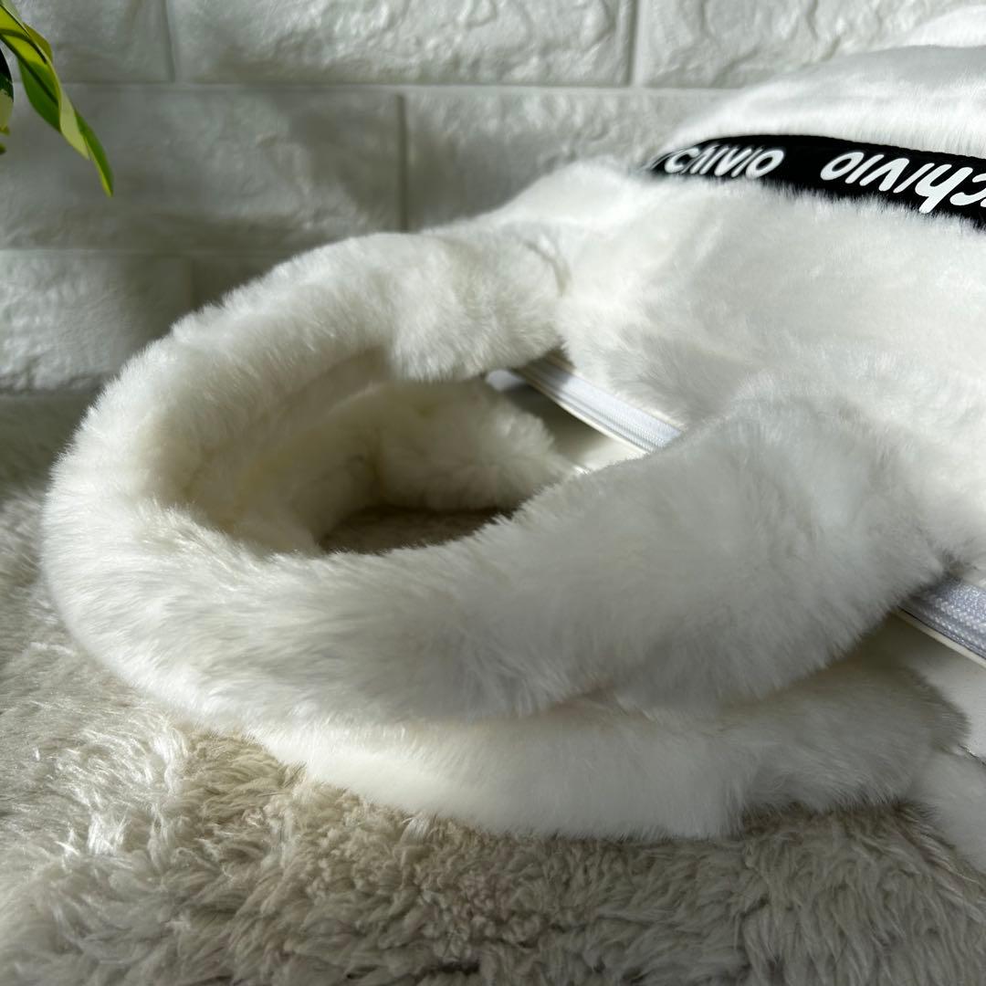 ARCHIVIO アルチビオ カートバッグ ファー ホワイト系