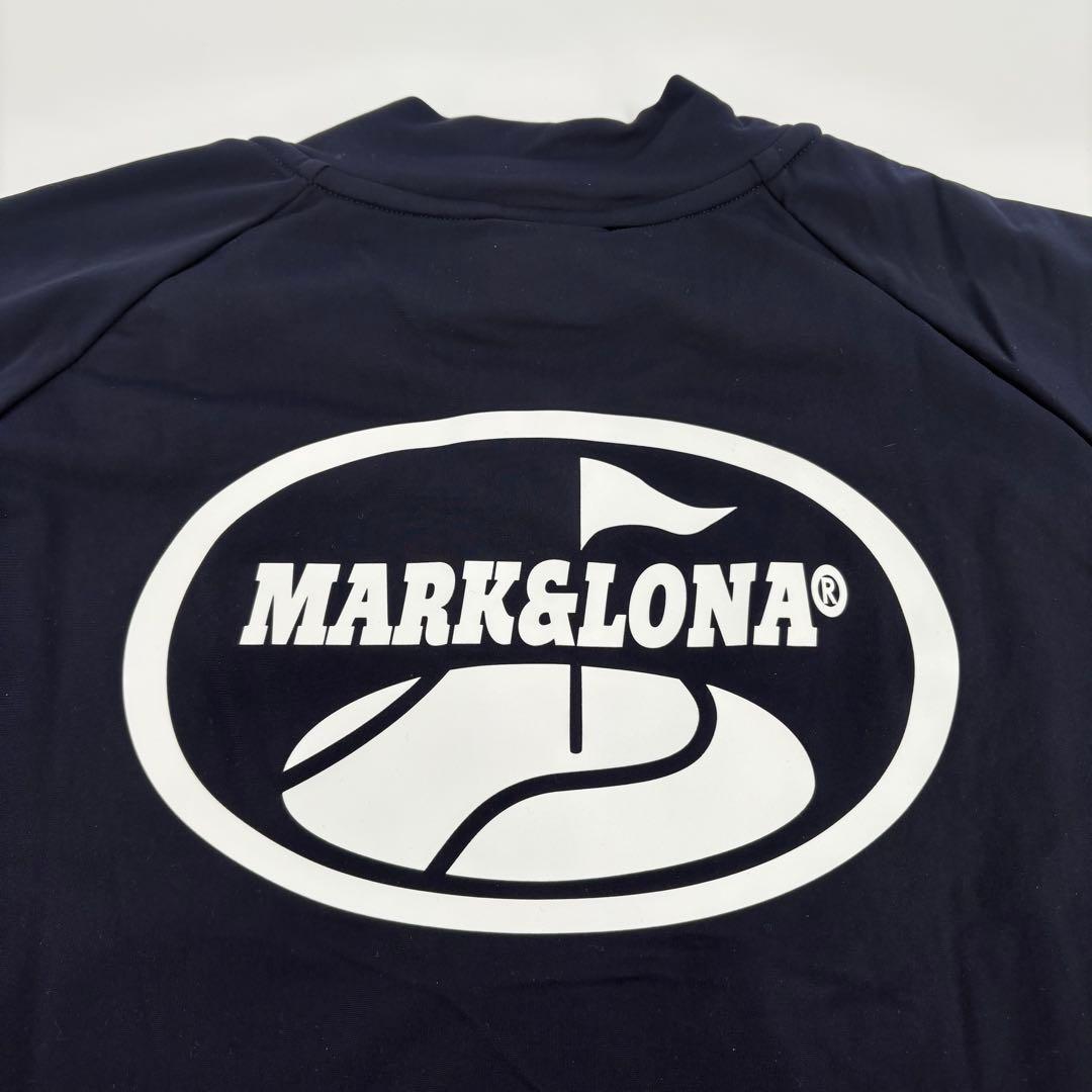 美品　MARK&LONA マーク&ロナ ハーフジップ　長袖紺 50 XL 745