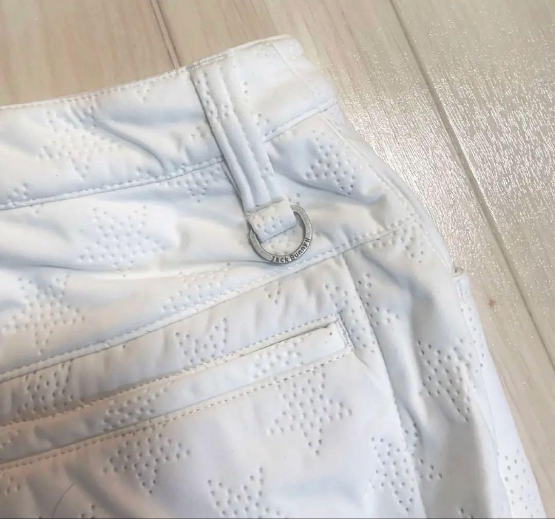 新品■17,600円【ジャックバニー】レディース　ゴルフスカート 2/L 白