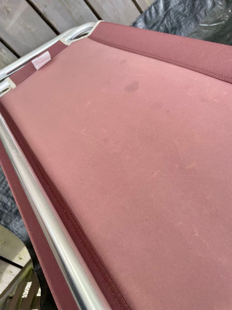 CAPTAIN STAGアルミ 背付き ローベンチとリラックスクッションカバー