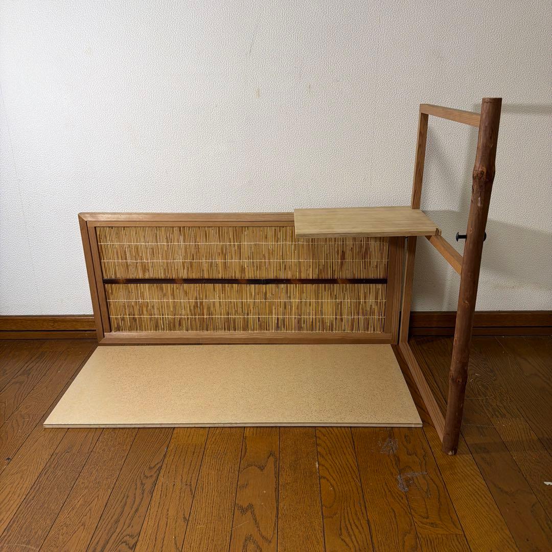 茶道具 自在棚 逆勝手点 【 織田有楽斎好写 台目棚 】 清峯