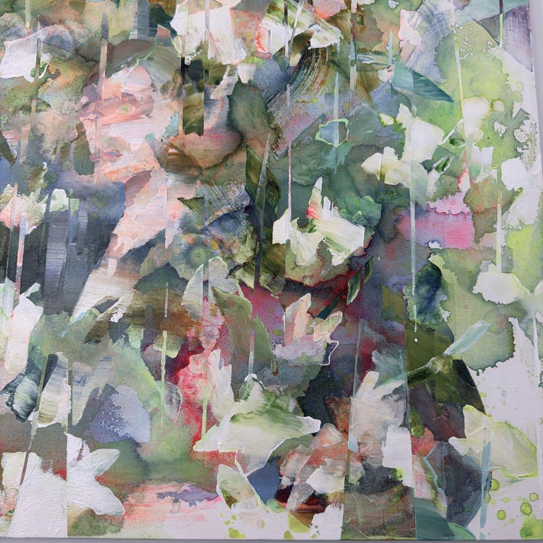 雨香　新直子　2022 アクリル　キャンパス　一点物