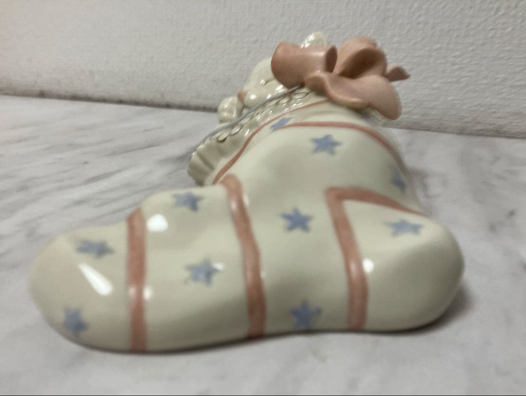 LENOX　レノックス　陶製置物　靴下に猫　クリスマスドリームズ　箱