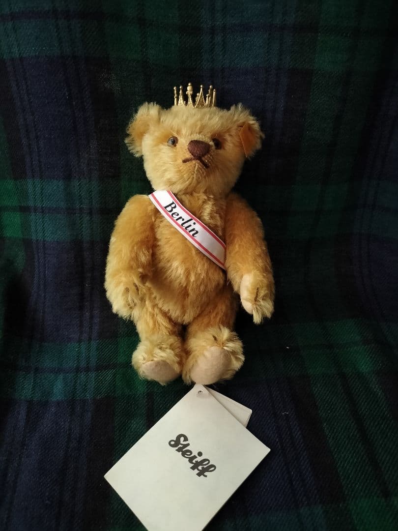 レア！Steiffの Berlin Bear 金の王冠付き